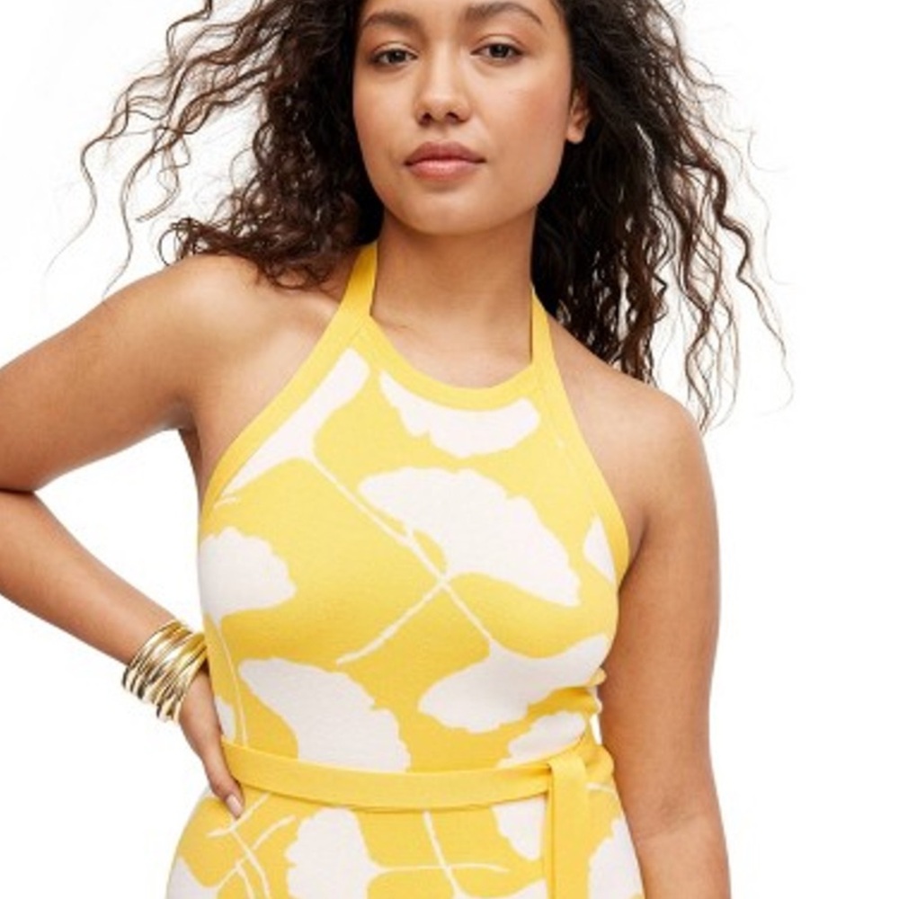 Diane Von Furstenberg X Target Collaboration colorful floral wrap dress.